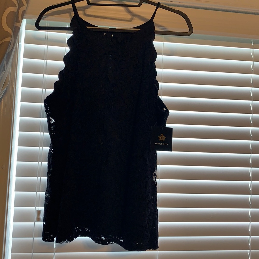 Black tank top